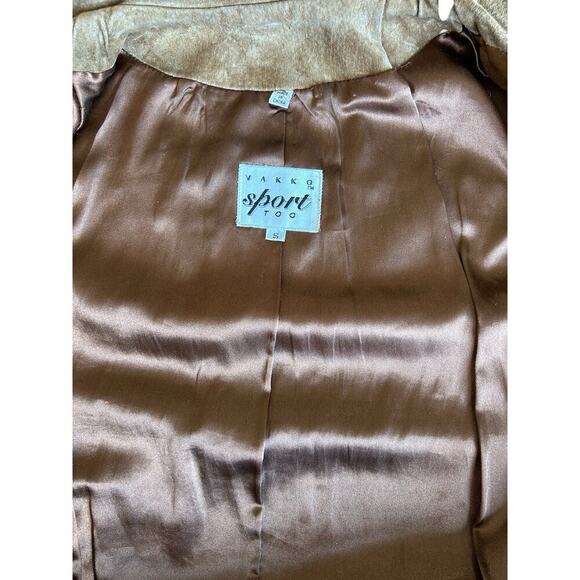 Vakko Sport Too Small Women’s Pigskin Leather Jacket Coat - Picture 8 of 12